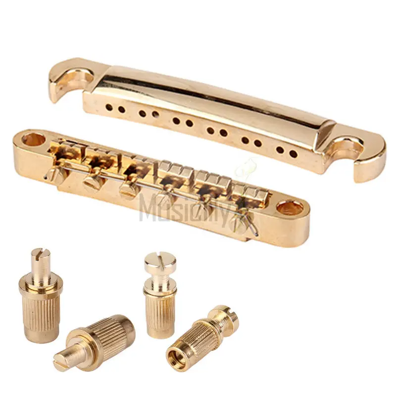 Gold 12 String Tune O Matic Tailpiece & 11mm Bridge For GibsonLes Paul