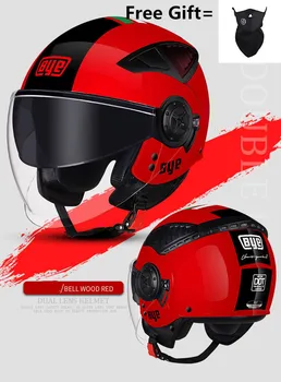 

Pink women New Motorcycle Helmet Safety Helmet Racing Motocross Helmet double lens men helmet DOT ECE Approved