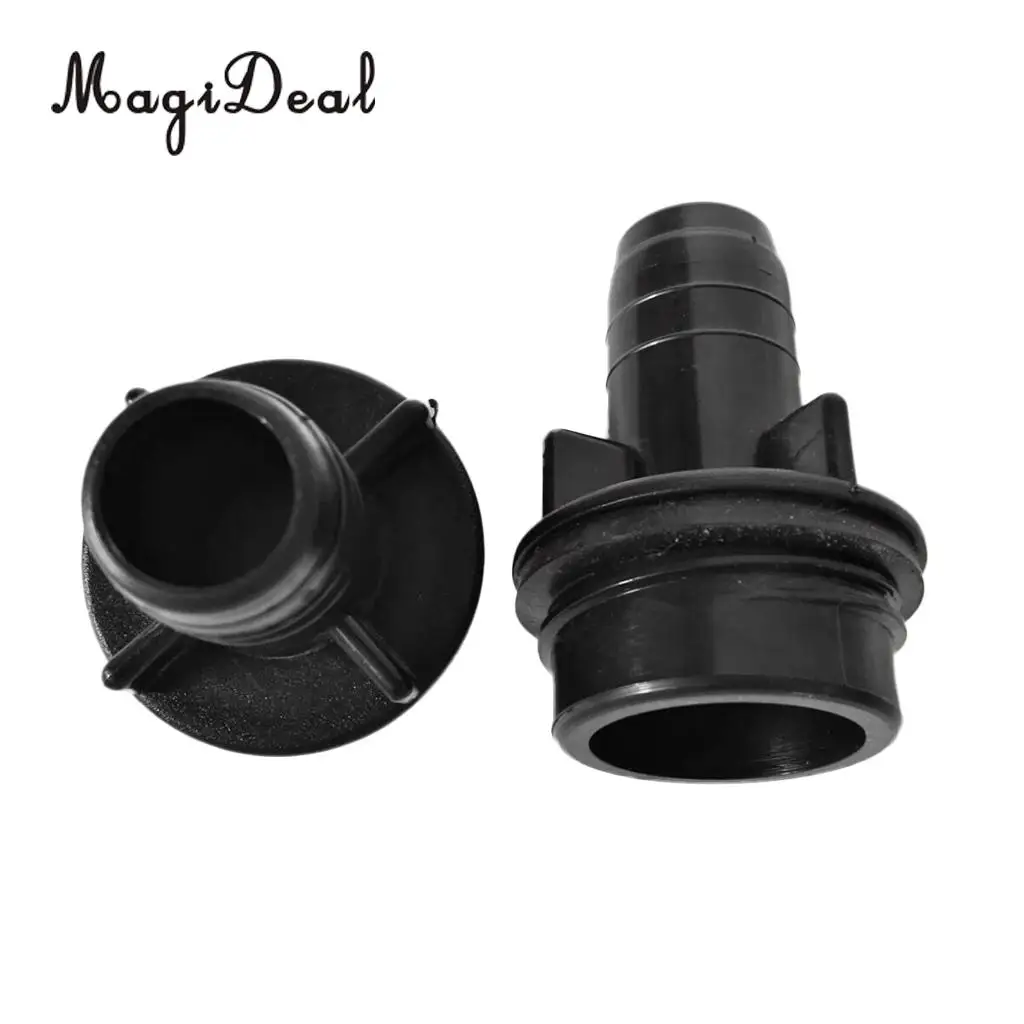 MagiDeal 2 Pieces Nylon Inflatable Boat Valve Adapter Canoe Foot Pump Hose Connector