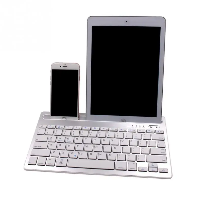 

Universal Multi-function Phone Holder Keyboard Smartphone Rechargeable Blutooth Wireless Multi-Device Mini Keyboard