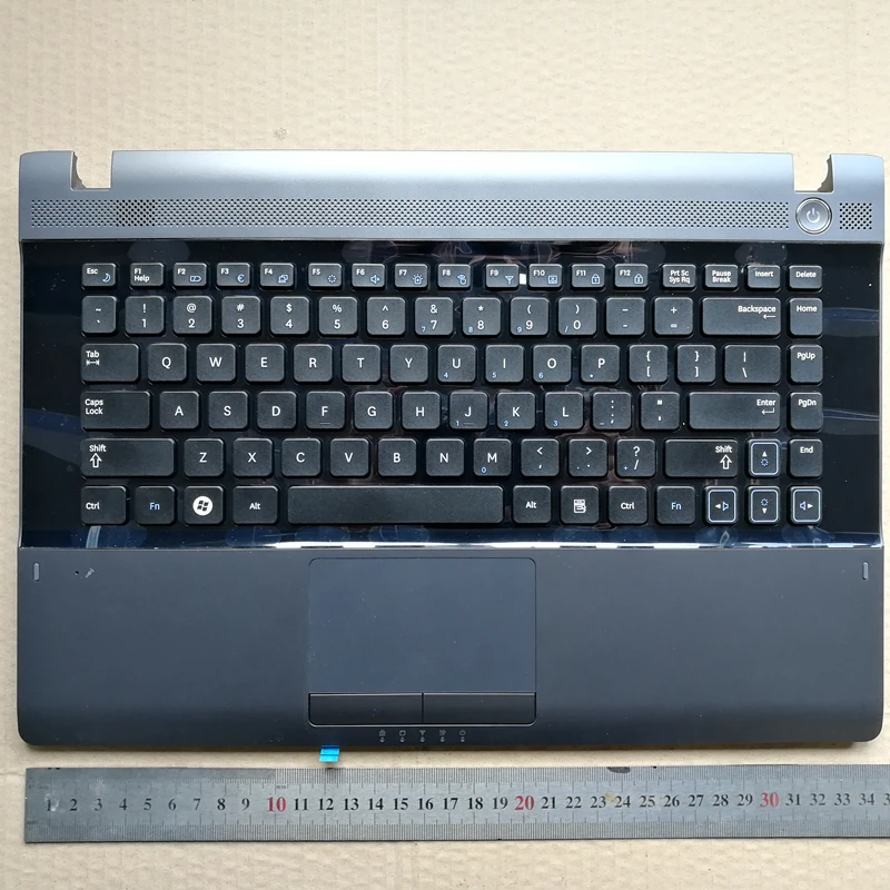 

US new laptop keyboard with touchpad palmrest for samsung RV409 RV411 RV413 RV415 RV420 E3420 E3415 grey