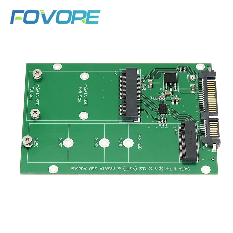 M.2 mSATA SSD SATA 3 адаптер карты ngff m2.SATA m2 daptor 2 5 ''SATA III к NGFF 2280 2242 конвертер