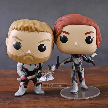 

Marvel Avengers Endgame Thor 452 / Black Widow 454 Vinyl Figure Collectible Model Toy Bobble Head Doll