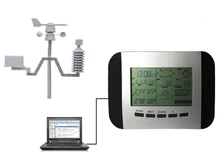 Conexão do computador usb temperatura umidade chuva medidor de pressão direção velocidade do vento estação meteorológica sem fio centro