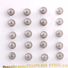 Luxxisskid 4-8 мм детские серьги-гвоздики из нержавеющей стали, серьги для женщин, модные ювелирные изделия, серьги brincos oorbellen