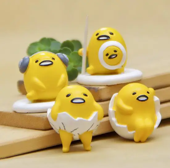 

4 Types New Arrival Gudetama lazy Egg Yolk Brother PVC Action Figure Ornaments Toy 308