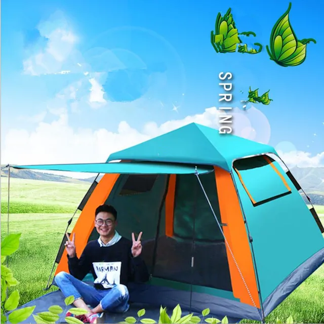 Special Offers 235*235*145cm 4~5 Person Camping Tents Waterproof Beach Tent Fishing Hiking Dual Layers Rainproof Tent Automatic Quick Opening Special Offers 235*235*145cm 4~5 Person Camping Tents Waterproof Beach Tent Fishing Hiking Dual Layers Rainproof Tent Automatic Quick Opening