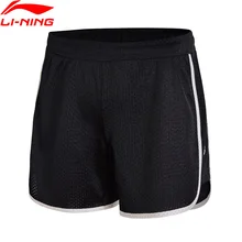 Li-Ning женские баскетбольные трикотажные шорты BAD FIVE, полиэстер, свободная посадка, дышащая подкладка, печать, спортивные шорты AKYN016 WKD592