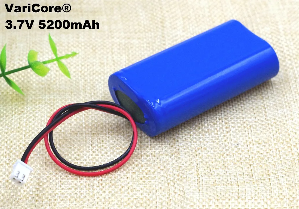 3 7 в 18650 литиевый аккумулятор 2600 мА/ч 5200 рыболовная Светодиодная лампа Bluetooth