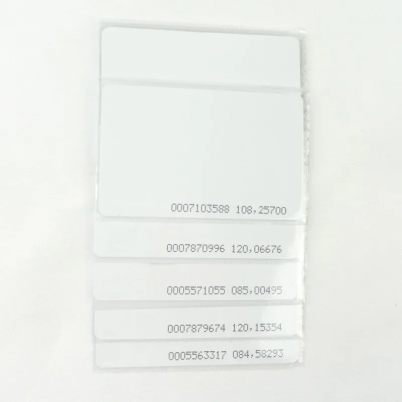 10 шт./лот rfid карта 125 кГц TK4100 пустая смарт EM4100 ID ПВХ с номером UID серии для системы