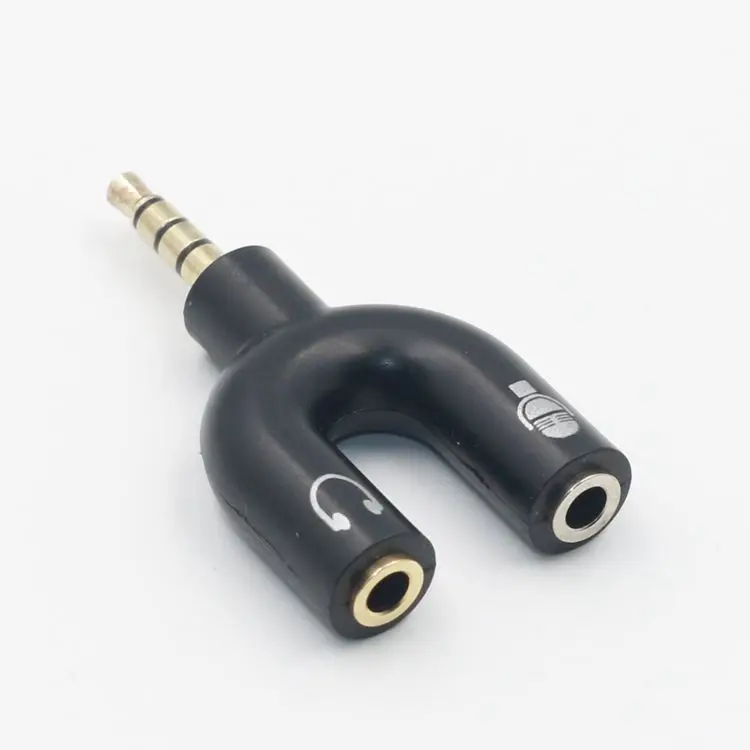 SUOZUN Y shape 3.5mm Stereo Splitter Audio Male to Earphone Headset + Microphone Adapter for PC IPhone Smartphone Mobile Phone SUOZUN Y shape 3.5mm Stereo Splitter Audio Male to Earphone Headset + Microphone Adapter for PC IPhone Smartphone Mobile Phone