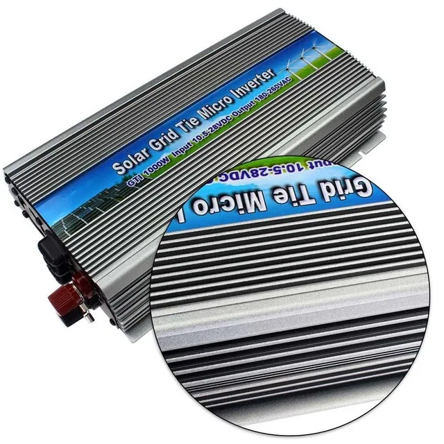 

1000W on grid tie solar power inverter pure sine wave DC10.5-28V to 220VAC or 110VAC 1000W micro grid tie inverter