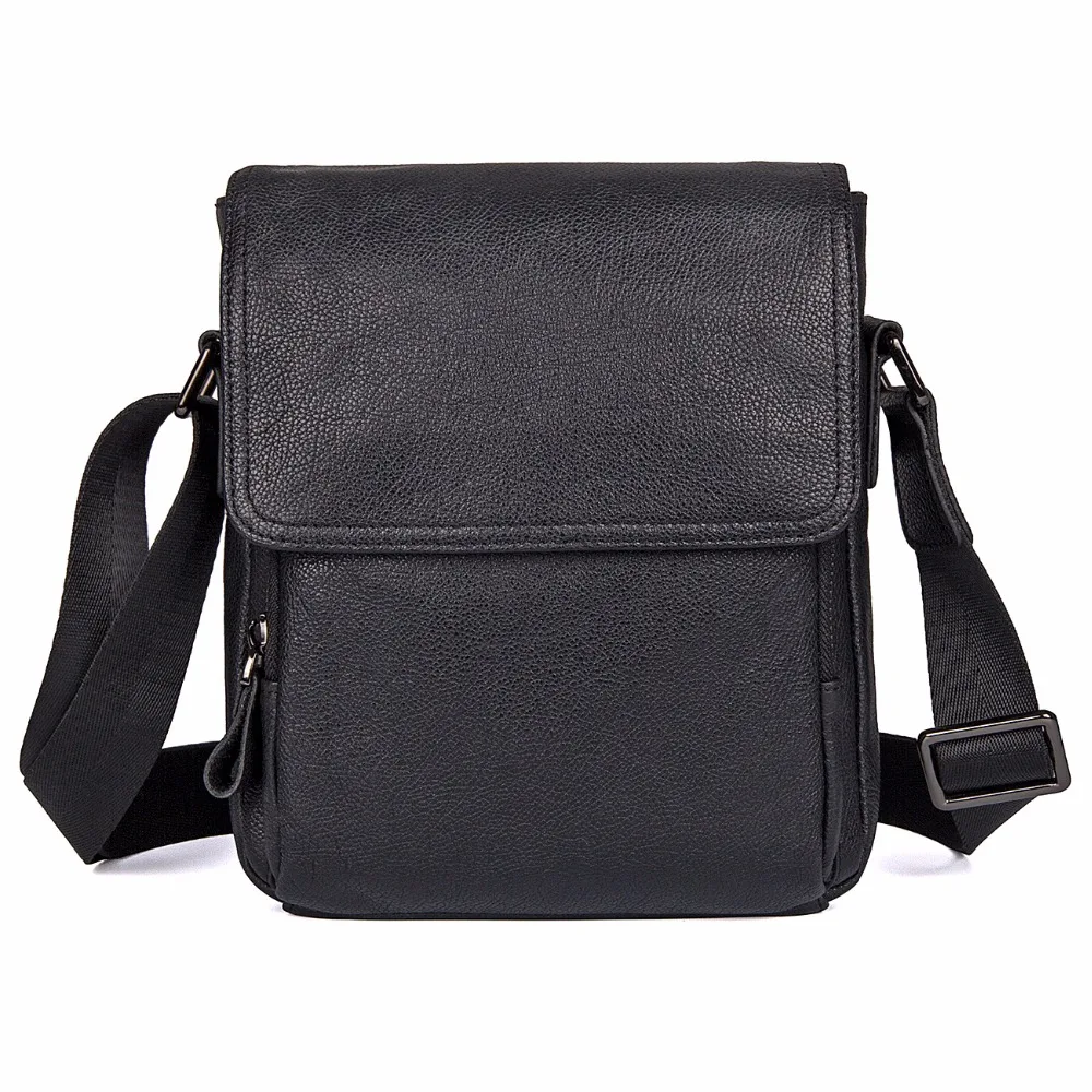 Black Leather Sling Bags IUCN Water