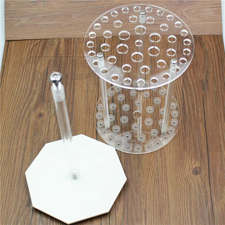 1Piece/lot 42 vents/holes Organic glass round shape rotatable pipette