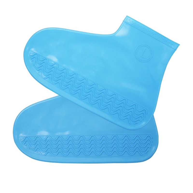 Силиконовые чехлы для обуви для мужчин/женщин водонепроницаемые чехлы для обуви для дома/ковер/многоразовые/для улицы/Прогулки/ботинки - Цвет: light blue