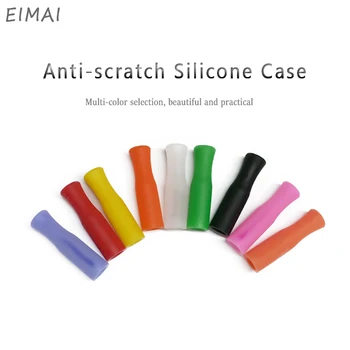 

EIMAI Stainless Steel Straw Color Silicone Anti-scratch Silicone Case 4pcs Anti-tooth Collision Hot Antifreeze