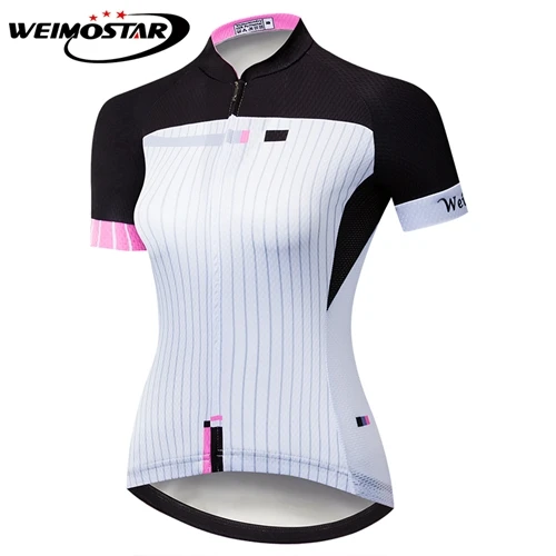 Weimostar Cycling Jersey Women downhill jersey mtb Jersey Bicycle Short Sleeve Breathable Cycling Clothing Ropa Ciclismo - Цвет: CD5811