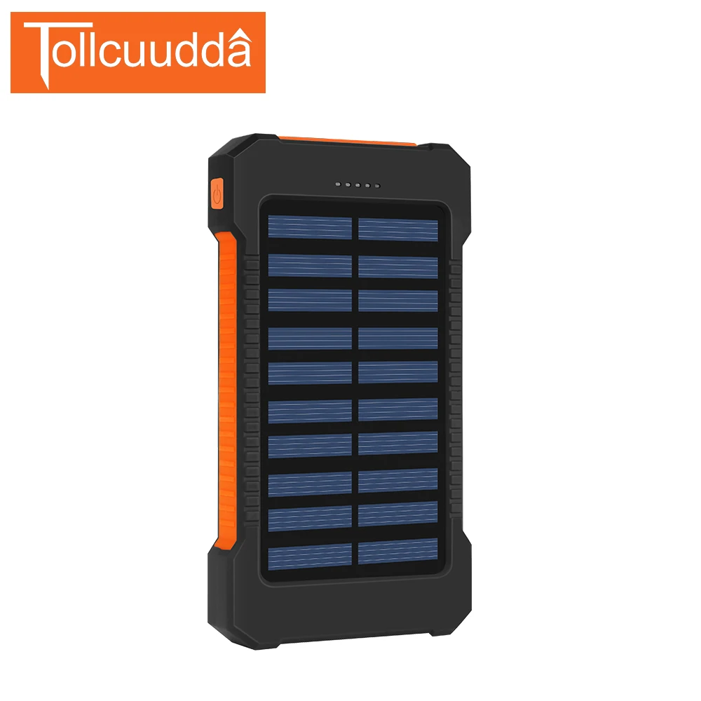 imágenes para Tollcuudda Impermeable Banco de la Energía 10000 mAh Mejor Qualit Powerbank Cargador Portátil Solar Cargador de Batería Externa Para Todos Los Teléfonos imágenes para Tollcuudda Impermeable Banco de la Energía 10000 mAh Mejor Qualit Powerbank Cargador Portátil Solar Cargador de Batería Externa Para Todos Los Teléfonos