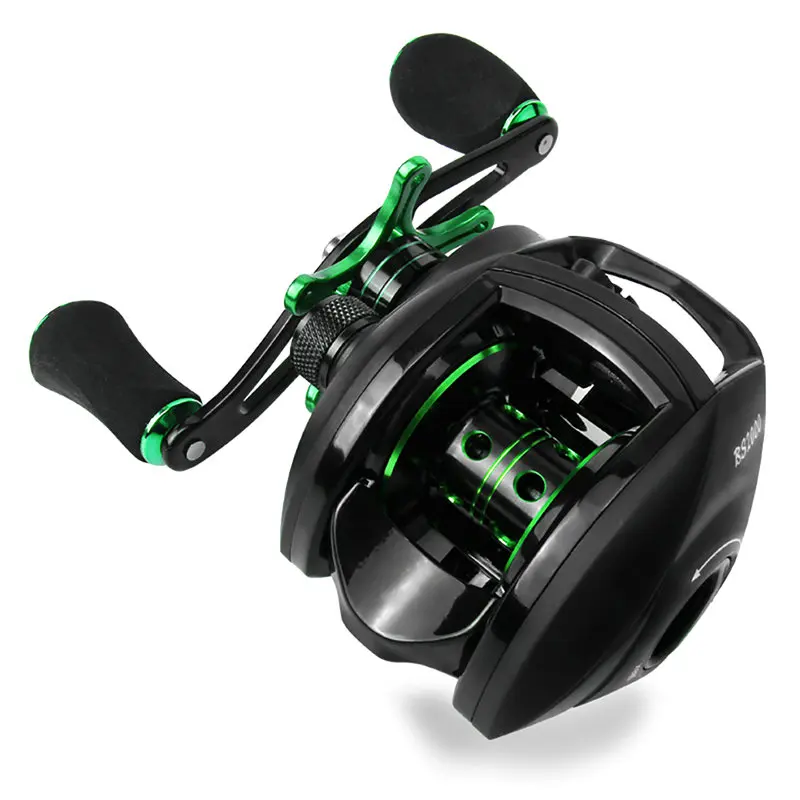 

Best Baitcasting Reel 8.1:1 12+1BB Bass Fishing Reel 8KG Max Drag Left Right Hand Reel Reinforced Nylon Body White Bass YL-109