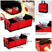 Auto Rear Rack Storage font b Box b font Organizer Drink Food Insulation Ice Basket Car