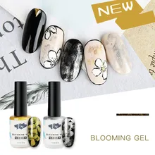 15 мл акварельные чернила лак для ногтей металлик гель с рисунком цветения золото серебро магия размазывание пузырь лак Маникюр салонные украшения для ногтей# c