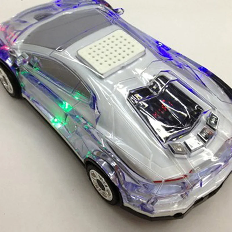 Портативный светодиодный мини-динамик в форме автомобиля, Bluetooth, fm-радио, USB, TF карта, музыкальный плеер, подарки для детей, высокое качество, Soundbox
