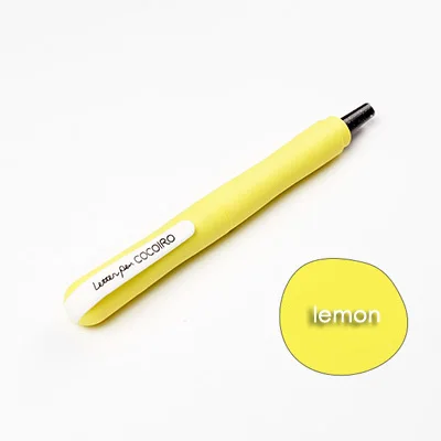 1 шт. японский Kuretake каллиграфия ручка COCOIRO креативный мультфильм Scriptliner Кисть ручка милые школьные принадлежности канцелярские принадлежности - Цвет: lemon