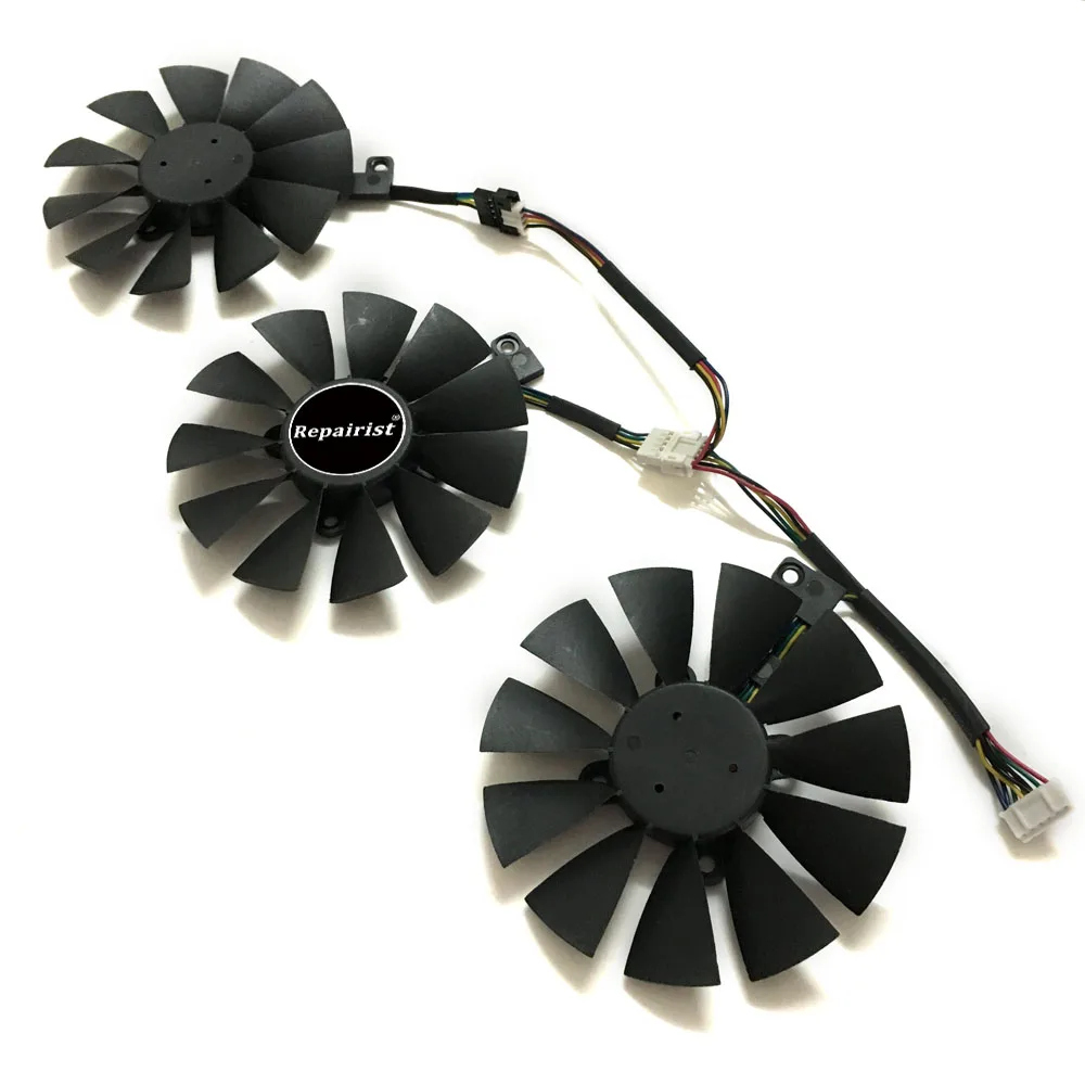 Cooler Fan For ASUS STRIX GTX980TI RX480//580 R9 390X//R9 390 GTX 1060 1070Ti