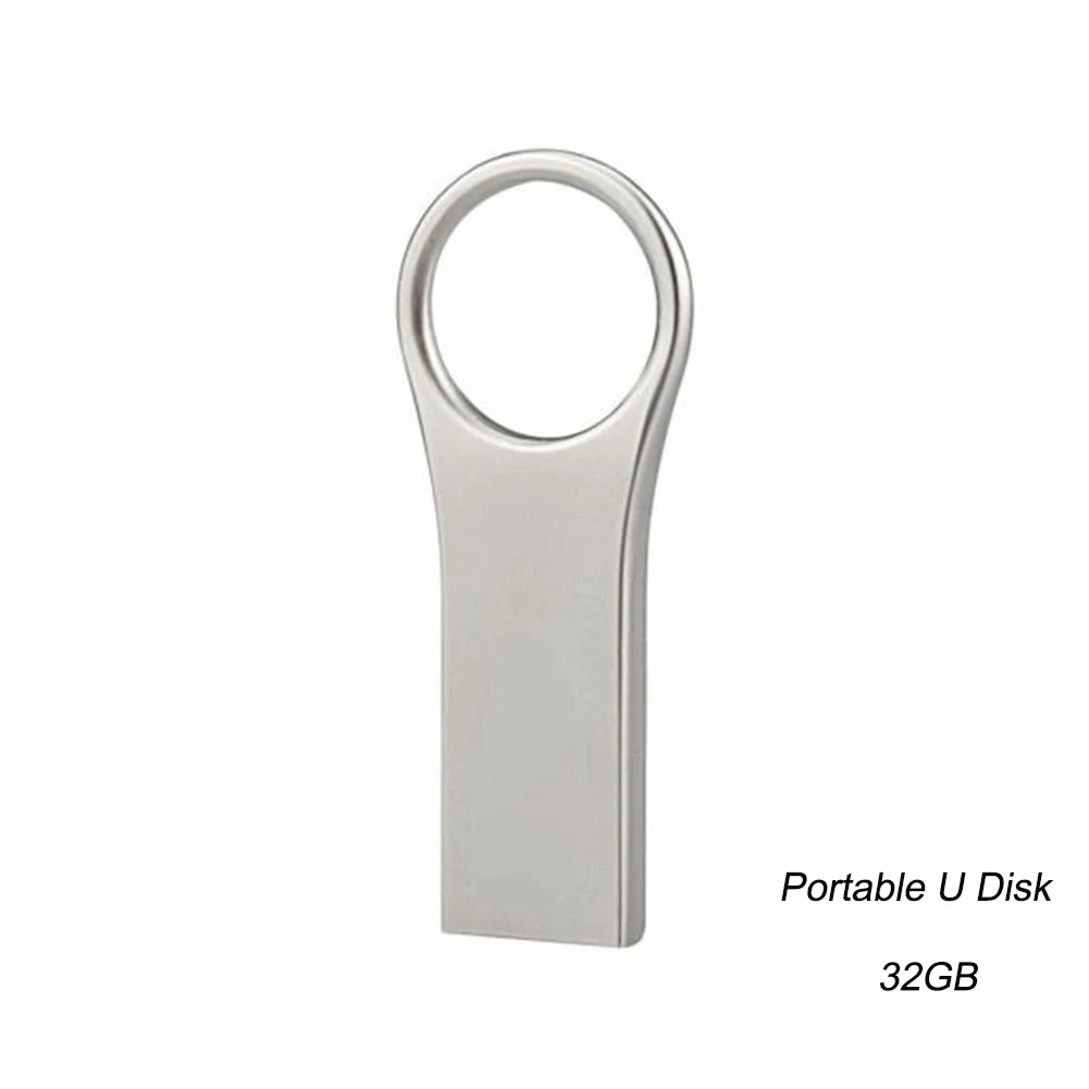 

USB 2.0 flash drive metal mini memory stick thumb 32GB U disk key ring U disk