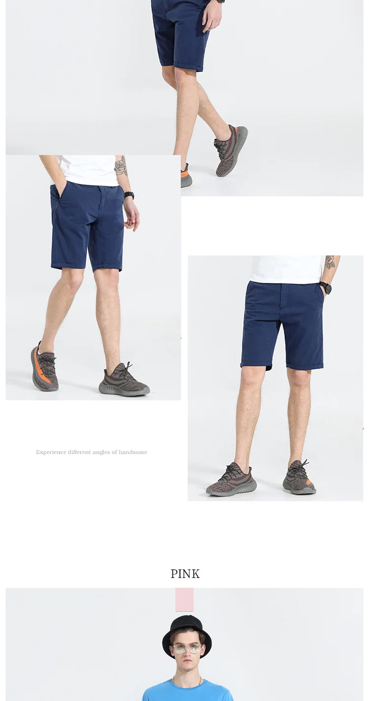 2018 Новое поступление Для мужчин шорты бермуды летние хлопковые Рубашки домашние Для мужчин s Костюмы бермуды мужской короткие брюки Мода