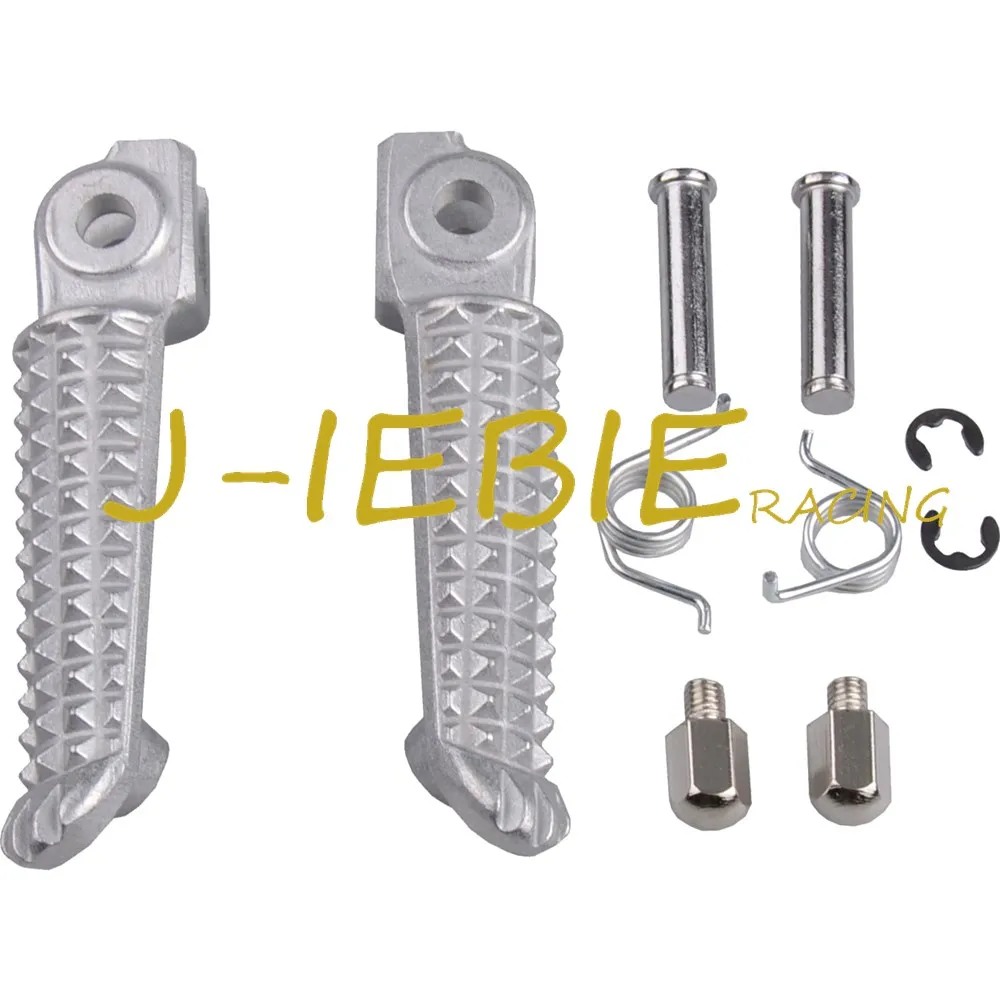 

Silver Front Footrest Foot Pegs For Yamaha YZF R1 1998-2014 R6 1999-2014 R6S 2003-2008
