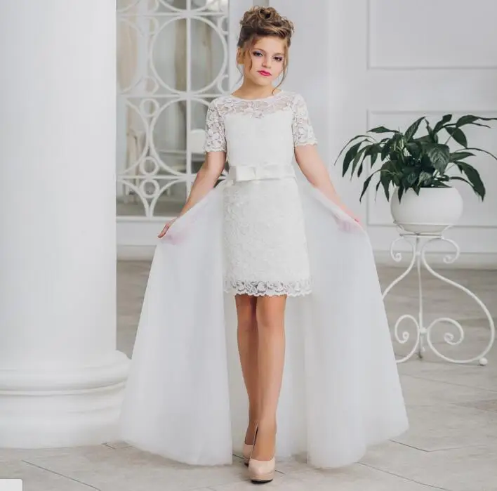 two piece flower girl dress