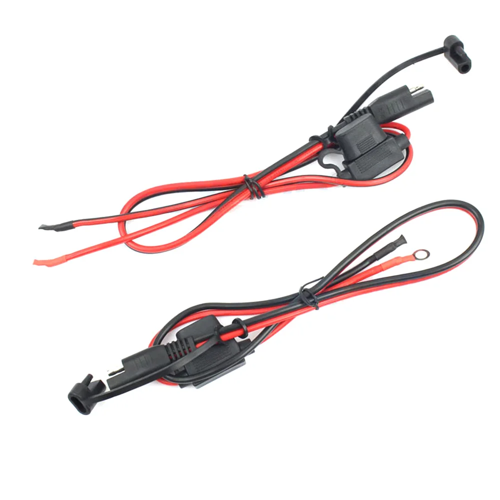 

2 Pcs Ring Motorcycle Battery Adapter Terminal 12V Harness Charger