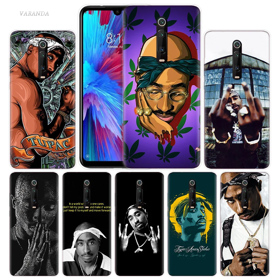 

Tupac Amaru Shakur 2Pac Case for Xiaomi Redmi Note 7 7S K20 Y3 GO S2 6 6A 7A 5 Pro MI Play 9T A1 A2 8 Lite Poco F1 Phone Bags