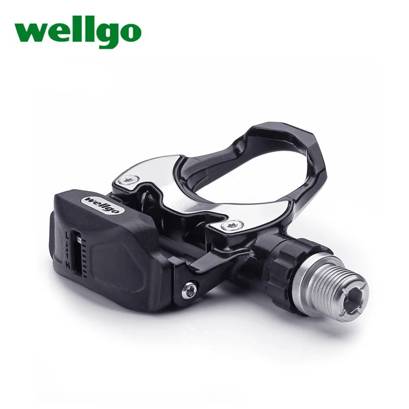 

Wellgo Road Bike Self-Locking Pedal SPD-SL Bicycle Pedals SPD-SL Cycling Road Bike Ultralight Aluminum Alloy 2 Sealed Bearing