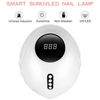 

68W Smart Nail Lamp Dryer Intelligent UV LED Nail Dryer Curing Lamps with Automatic Sensor Fingernail Toenail Gel Curing Tool