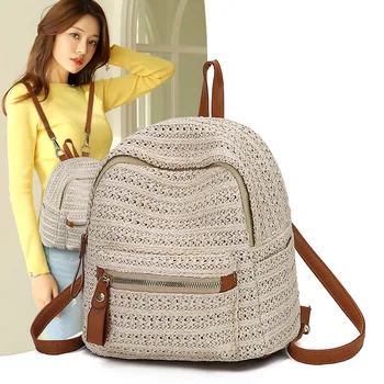

OCARDIAN Backpack 2019 Fashion Women Straw Bag Fashion Mini Shoulder Bag Female Large Capacity Travel Bags Summer Style June6
