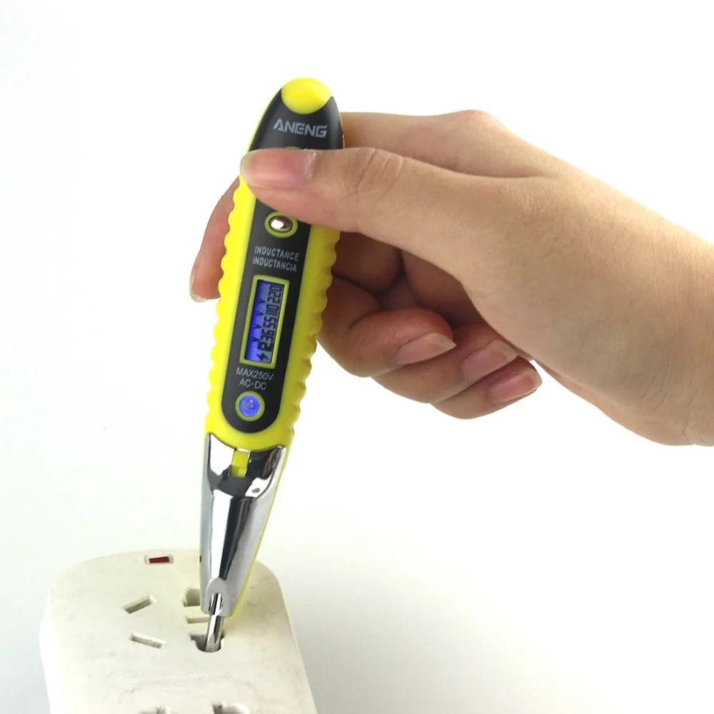 

New Digital Electrical Multi-sensor 12-250V AC DC Measure Voltage Detector Test Pen With Night Vision