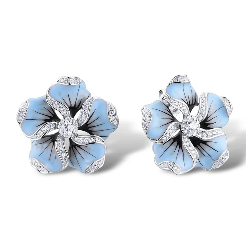 

2019 New Arrival Cute Plant Women Hyperbole Stud Earrings Small Fresh Earrings Flowers Leaf Fashion Women Jewelry
