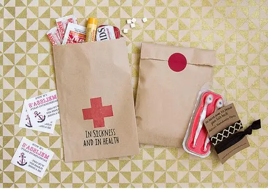 Wedding In Sickness And Health Hangover Kits Bachelorette Buffet Wedding In Sickness And Health Hangover Kits Bachelorette Buffet Welcome Bags Bridal Shower Bakery Cookie Favors Pouches Gift Wring Supplies