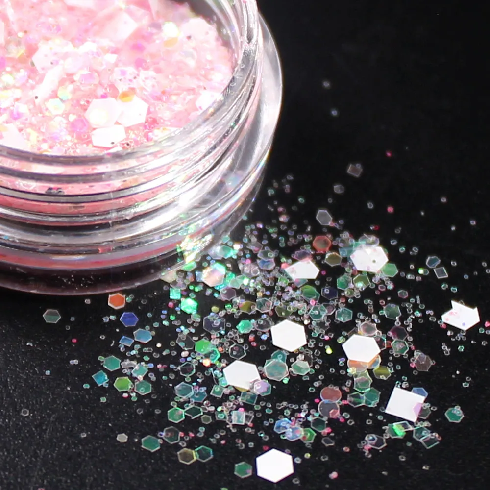 1 Pcs Snowflake Glitter Eyeshadow Glitter Eyes Palette Monochrome Eyes Shimmer Powder Makeup Tool Dance Party Decorations CHS10