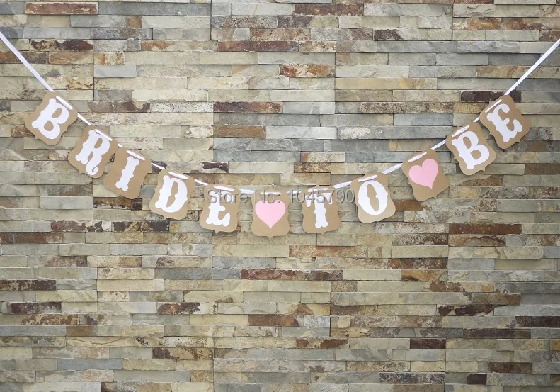 

Free Shipping 1 X BRIDE TO BE Banner Wedding Photo Prop Bridal Shower Party Sign Hanging Bunting Garlands