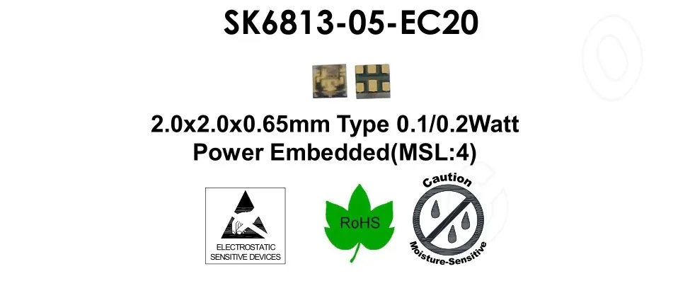 SK6813-EC20 SK6813 2020 SMD Тип встроенный контроль светящийся поплавок источник интегрирующий контроль цепи и светоизлучающей цепи