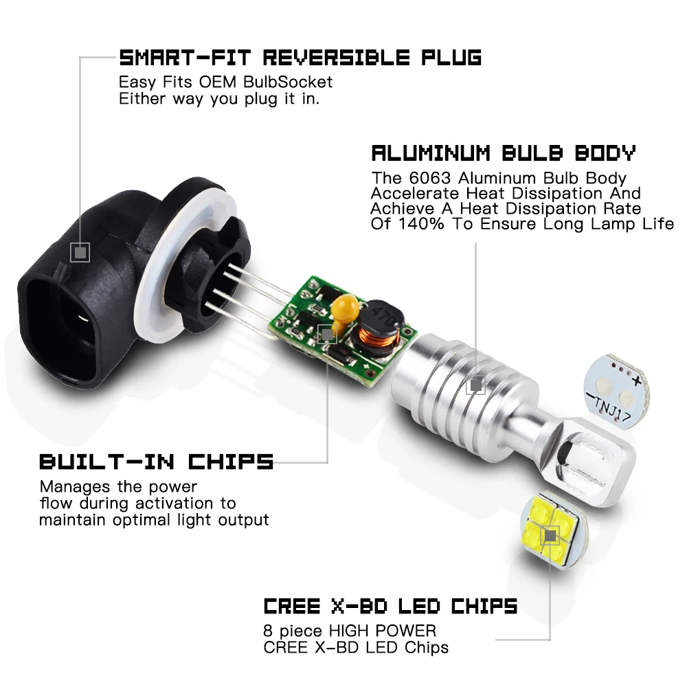 NICECNC ATV/UTV 80 Вт Светодиодный фар лампы для Поларис рейнджер 400 500 570 700 800 EV RZR 570 800 ACE 570 электрическая бритва