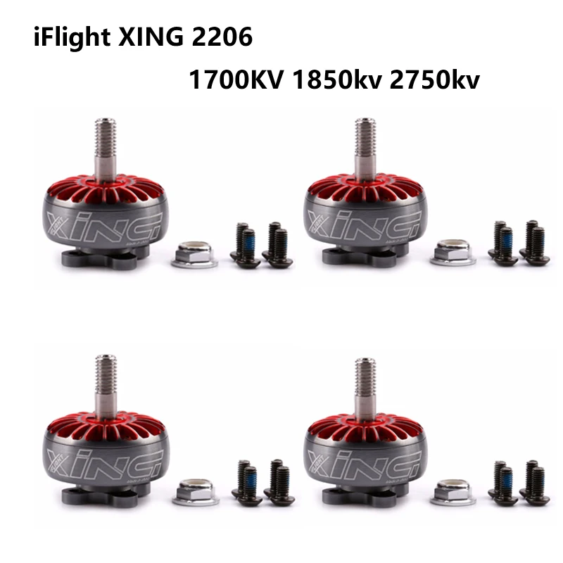 

iFlight XING 2206 1700KV 1850KV 2750KV 2-6S Brushless Motor with Titanium alloy shaft suitable 5045 5043 6045 propeller for FPV