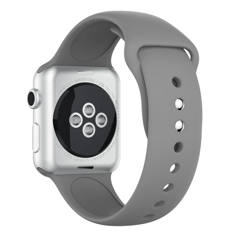 Ремешок для Apple Watch Band 42 мм 38 мм Силиконовые смарт-аксессуары спортивный браслет Correa для iWatch Band Series 5 4 3 2 1 44 мм 40 мм