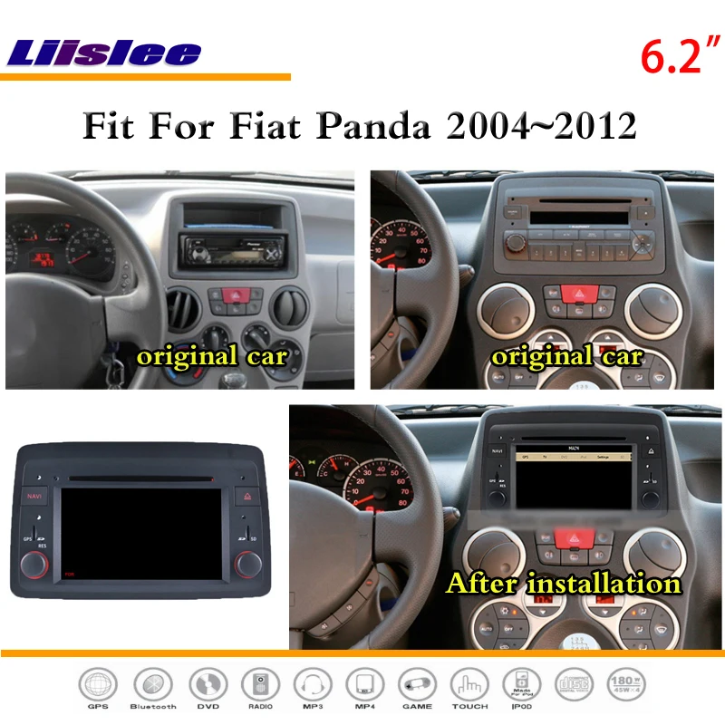 Liislee для Fiat Panda 2004~ 2012 автомобильный стерео радио CD DVD плеер gps Navi навигация 1080P HD экран система дизайн NAVI