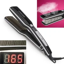 Pro ЖК-дисплей Дисплей новые персонализированные паровой выпрямитель утюжок для волос, профессиональный стимпод, выпрямитель для волос