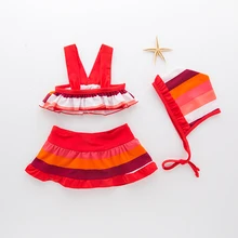 Комплект бикини для маленьких девочек из 2 предметов, юбка для малышей, купальники, одежда для плавания, кеды для девочек, одежда для дайвинга, одежда для серфинга