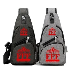 Высокое качество аниме FFF группа сумки usb зарядка холст унисекс для мужчин и женщин студенческий элегантный дизайн сумка через плечо сумки-мессенджеры
